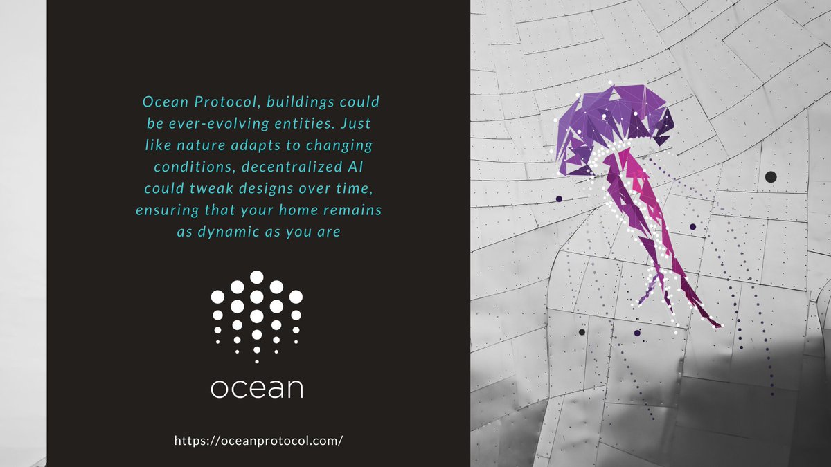 6/ Ever-Adapting Homes: With Ocean Protocol, homes might evolve just like nature. 🌱 Decentralized AI could make tweaks as your needs change. Your space learns and grows with you!

#TechInDesign #SmartLiving #ArchitectAI #OceanInnovation