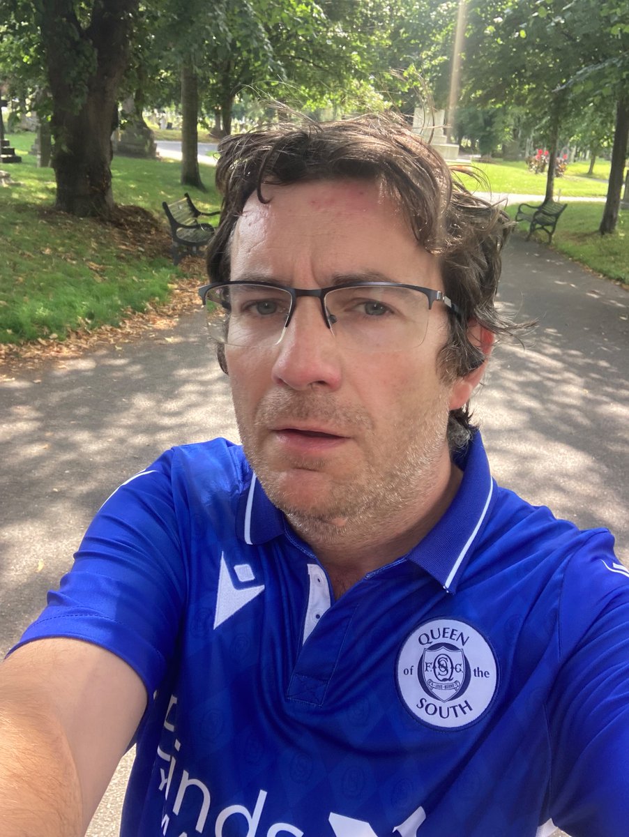 Christening my lovely new <a href="/OfficialQosFC/">Queen of the South</a> shirt with a run. Got a wee bit of a cold so happy-ish with 3 miles