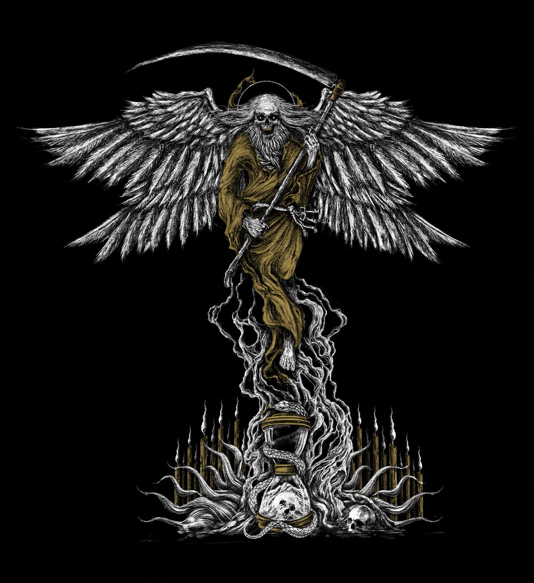 NestorAvalosZar's tweet photo. 🔥💀 Artwork specially crafted for For Centuries 💀🔥
This is the official t'shirt design we will have for the @candelabrummetalfest , the art runs out of the immense creativity of @NestorAvalosZar
#darkart #doommetal #forCenturies #tshirtdesign #nestoravalosart https://t.co/1jGG2CoY9j