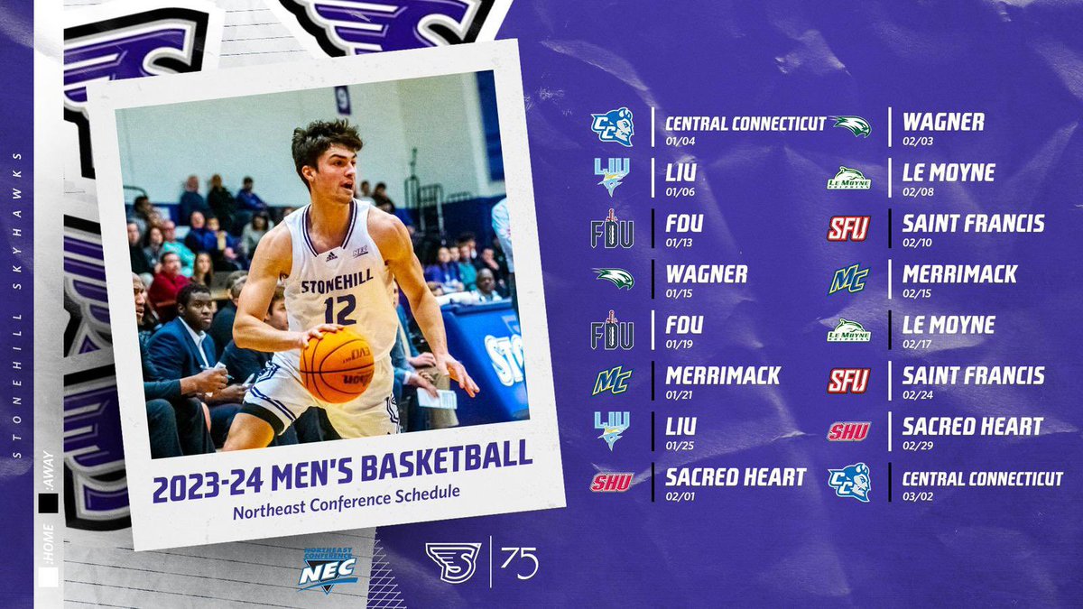 Stonehill Men's Basketball tweet media