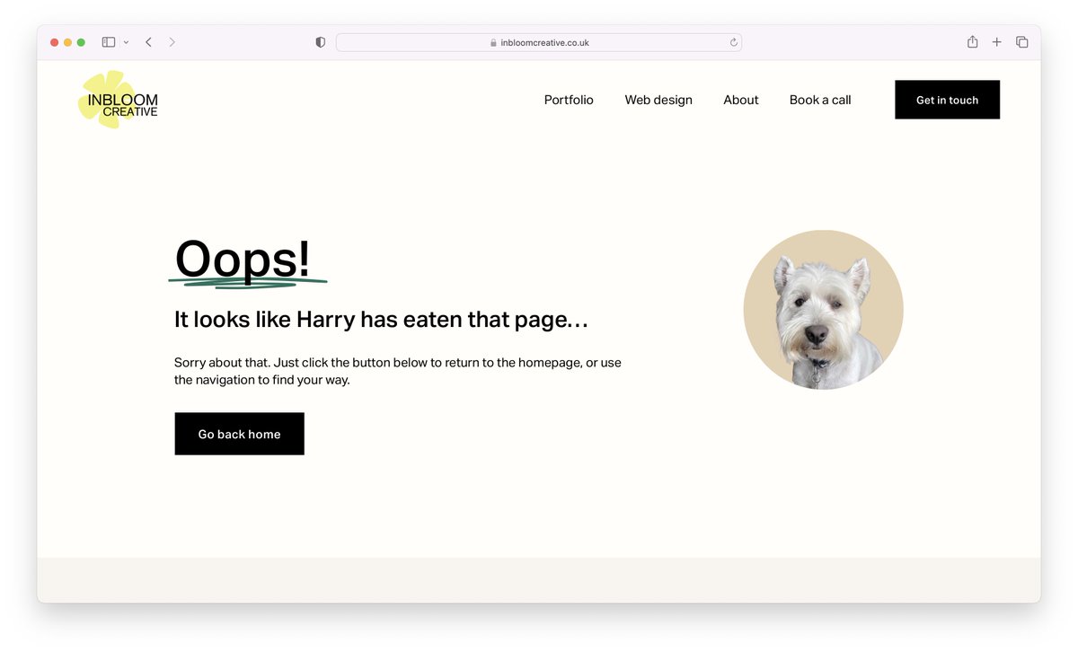 My favourite page on my new website?

It's not the homepage.

It isn't my about page, or services page, or even the contact page.

Nope, it's one I hope most people will never see... The 404 error page.

What am I on about?

Quite simply, the 404 page tells the visitor they have