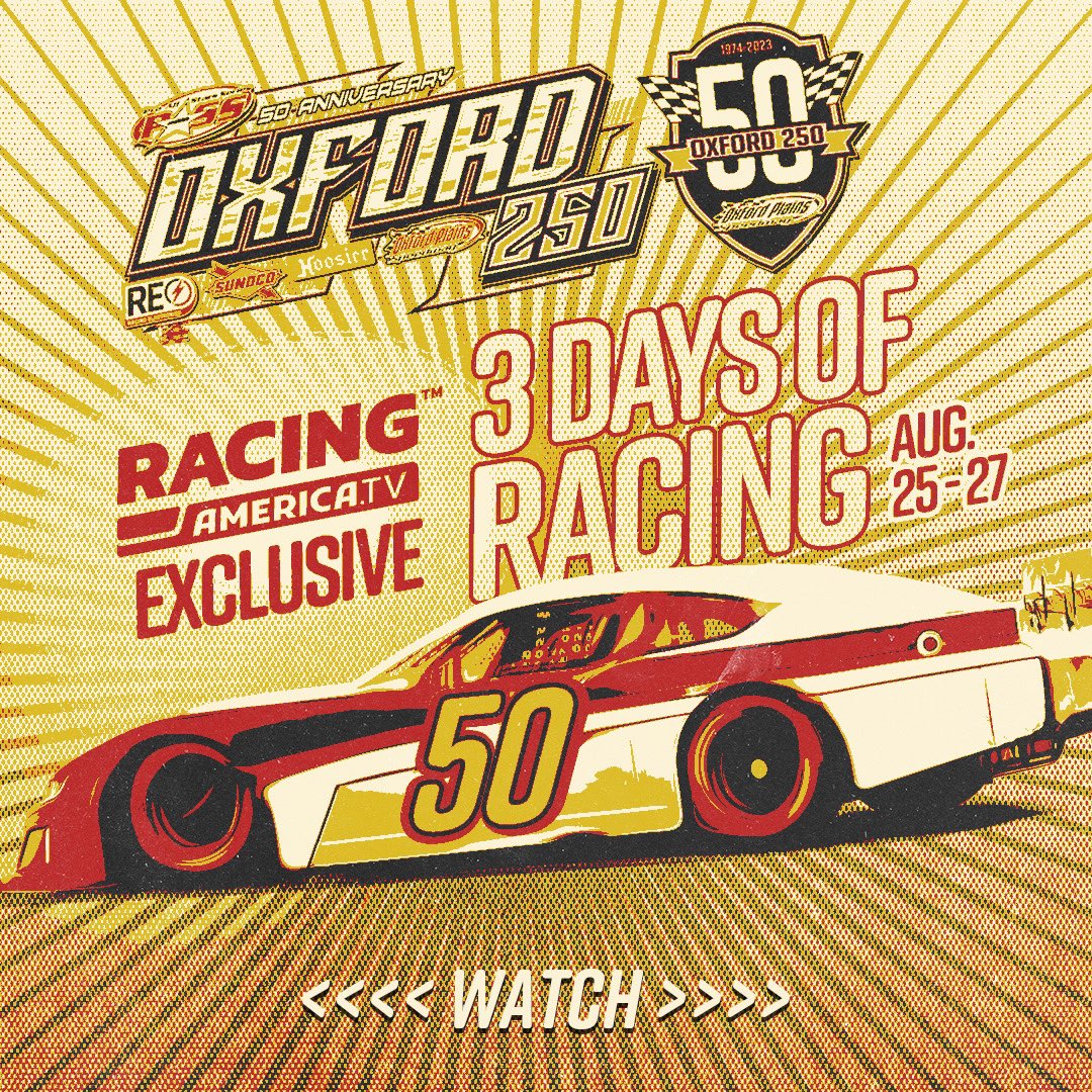 Need more racing this weekend? ✅

Our friends at <a href="/RacingAmerica/">Racing America</a> are giving away a FREE subscription for you to watch the Oxford 250. Give this a retweet 🔃 for a chance to win!