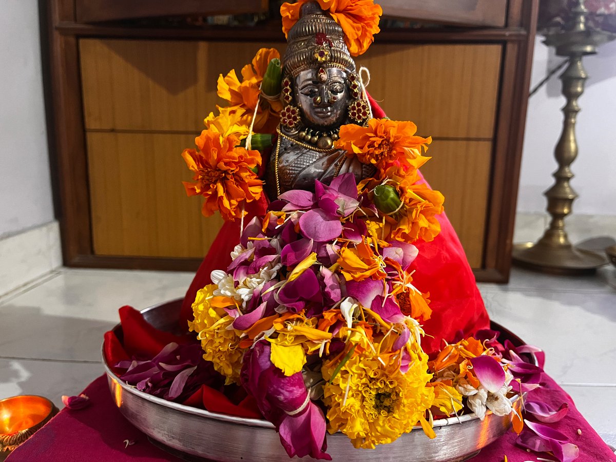 Today’s Varalakshmi Poojai at Home😊
#varalakshmivratham 
#Varamahalakshmi