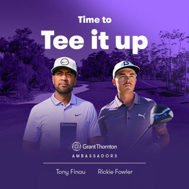 Cheer on #GrantThornton ambassadors Rickie Fowler and Tony Finau as they compete in the final tournament of the #PGATour season! #Golf #GTAmbassadors