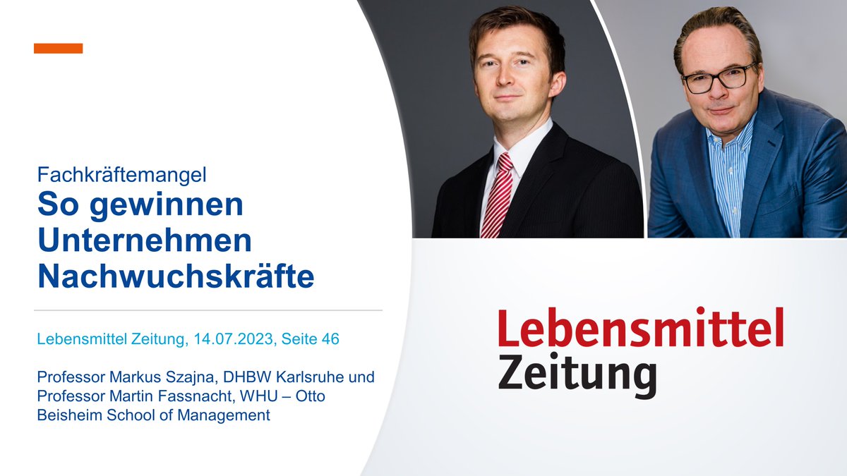 How to recruit #nextgeneration young talent in #Retail // 6 steps for #Recruiting & HR to realign & attract #GenZ // Tackle steady decline in applicants per job offer // Recommended measures by professor Markus Szajna & me in @LZnetNEWS #lovemyjob #myWHU lebensmittelzeitung.net/handel/karrier…