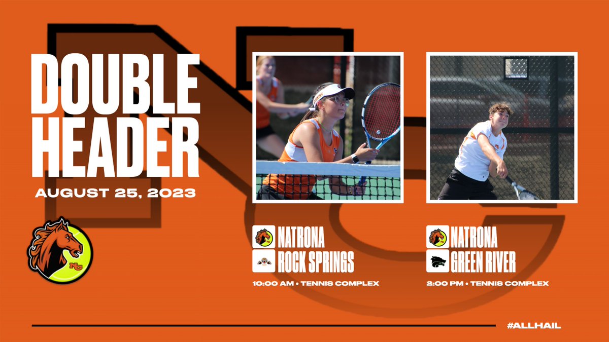 Come out and support the NCHS Tennis teams as they take on Rock Springs and Green River today at the Casper Tennis Complex! #AllHail