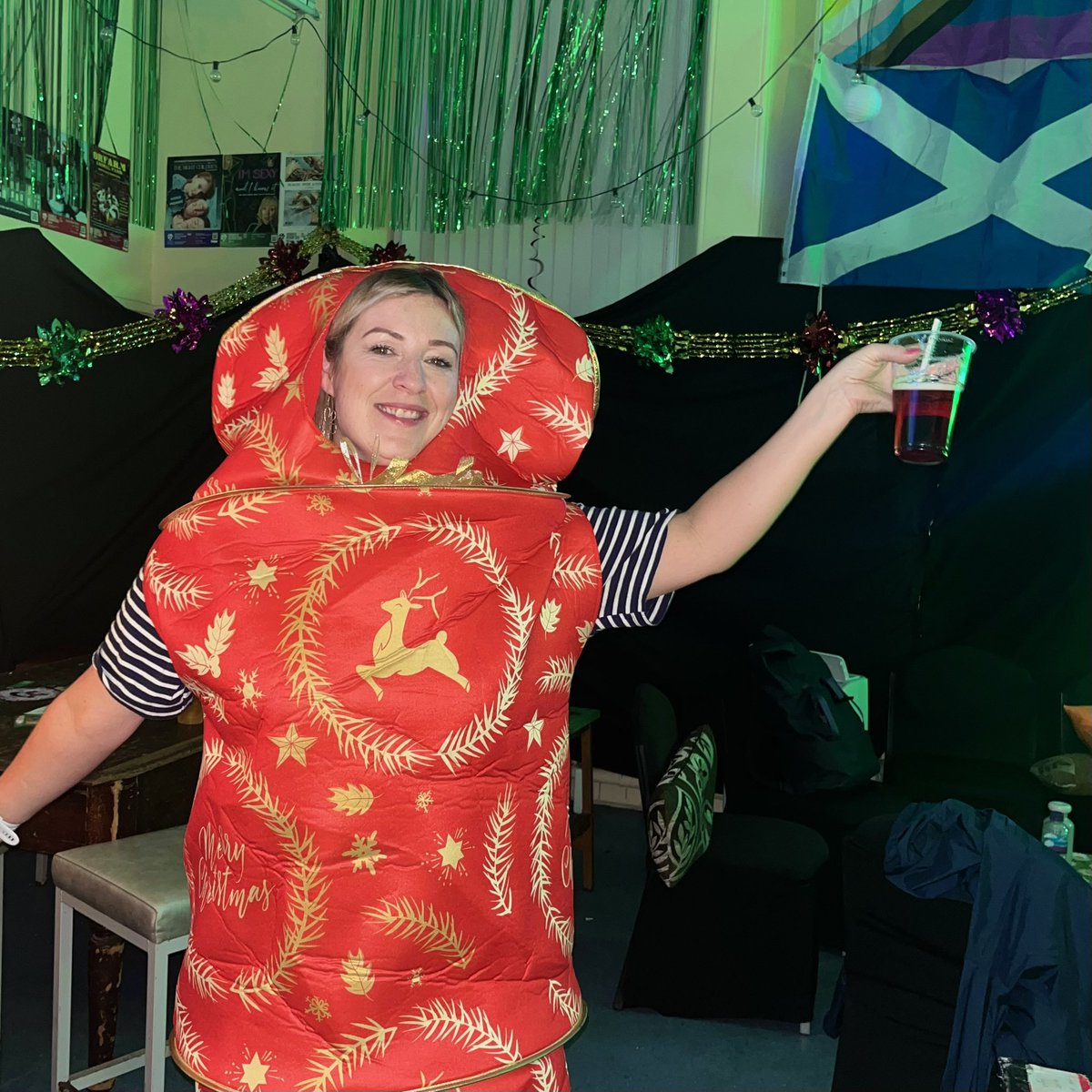 Our Christmas Party last night was SO fun, and quite possibly one of the strangest nights we’ve had in the Infirmary Bar…. which says a lot! 🎄🎁🎅💚 #greensidefamily #edfringe #fillyerboots