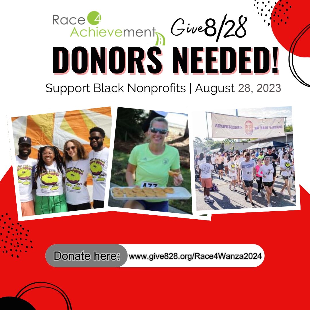 With 3 days away, the movement never stops! By any means necessary, we keep moving to create the impact we want. We can only do that with your support on #Give828. Learn more about us at give828.org/Race4wanza2024 

#Race4Wanza #BPM2023 #GivingBlack #Nonprofits #Donate #Love