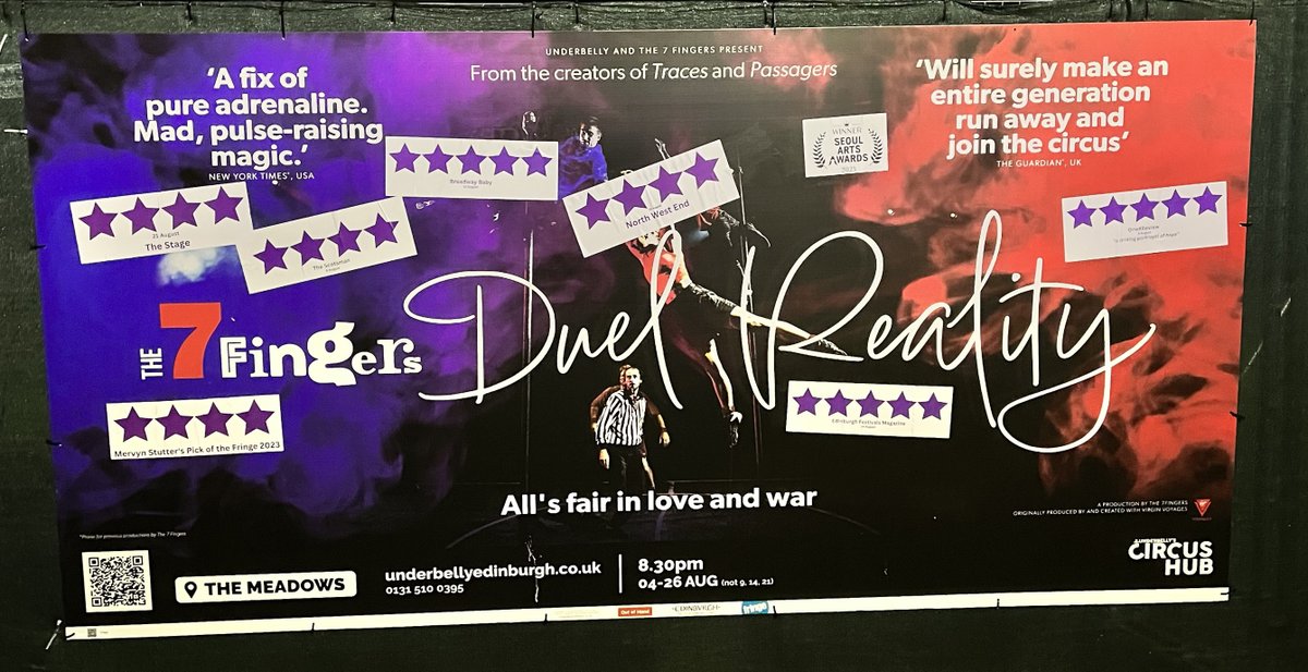 The 7 Fingers (@the7fingers) on Twitter photo Taking Edinburgh Fringe by storm!
Only 2 shows left...
Tickets: bit.ly/3Nn5ggy
<a href="/QuebecUK/">Québec à Londres</a> <a href="/edfests/">Edinburgh Festivals</a> <a href="/EdFestMag/">Edinburgh Festivals Magazine</a> <a href="/edfringe/">Edinburgh Festival Fringe</a> Taking Edinburgh Fringe by storm!
Only 2 shows left...
Tickets: bit.ly/3Nn5ggy
<a href="/QuebecUK/">Québec à Londres</a> <a href="/edfests/">Edinburgh Festivals</a> <a href="/EdFestMag/">Edinburgh Festivals Magazine</a> <a href="/edfringe/">Edinburgh Festival Fringe</a>