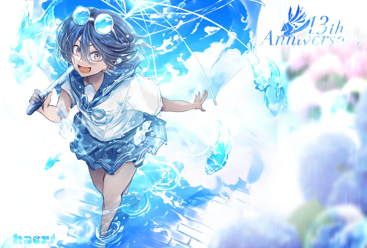 遅れたけど長女13歳おめでと絵
13年…早いね…起こしてなくてごめんね!!!これからもよろしくね!!!