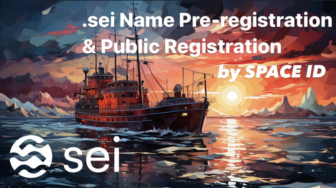 tori74's tweet photo. 1️⃣/3️⃣ Hi, seilors! The time has come to intricately thread the vibrant #SEI ecosystem with digital identities. August 23rd at 8 AM UTC pre-registration of the .sei name has begun. Soon after, the public registration will be launched on August 28th 9 AM UTC @SeiNetwork https://t.co/Xy3kFPwgYu