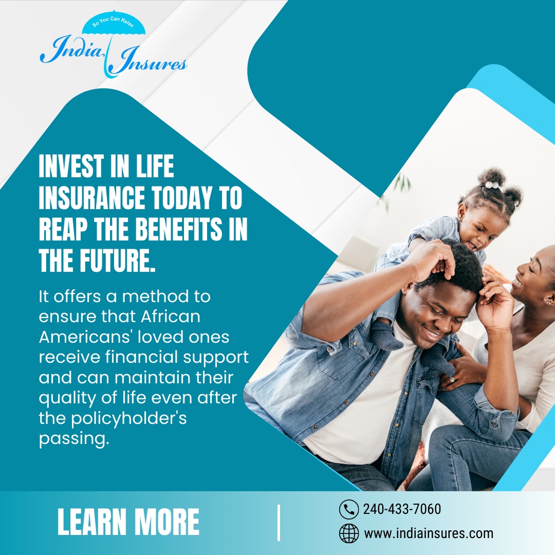 ⏳ InvestTodayForTomorrow ⏳ 

Secure Your Family's Prosperity with Life Insurance Tailored for African Americans. 

#LegacyProtection 🌼 

📞240-433-7060
🌐indiainsures.com