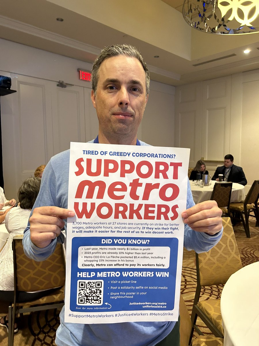 I support Metro workers in their strike for better wages and working conditions! #SupportMetroWorkers #Justice4Workers #MetroStrike