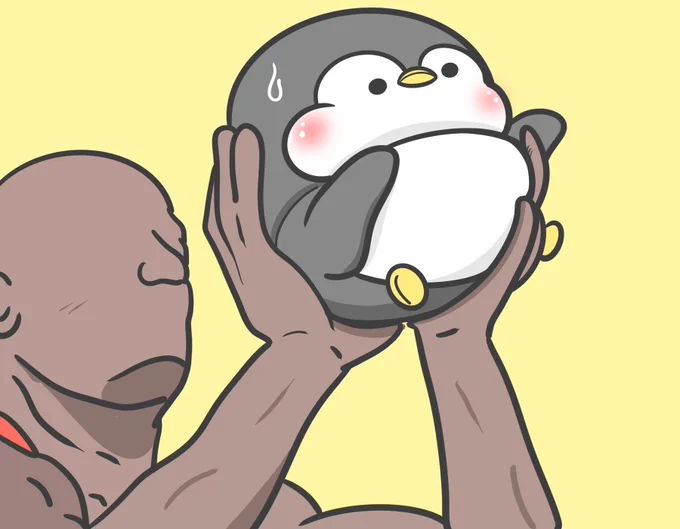 バスケットボールに間違えられたペンギン #AkatsukiJapan #バスケW杯