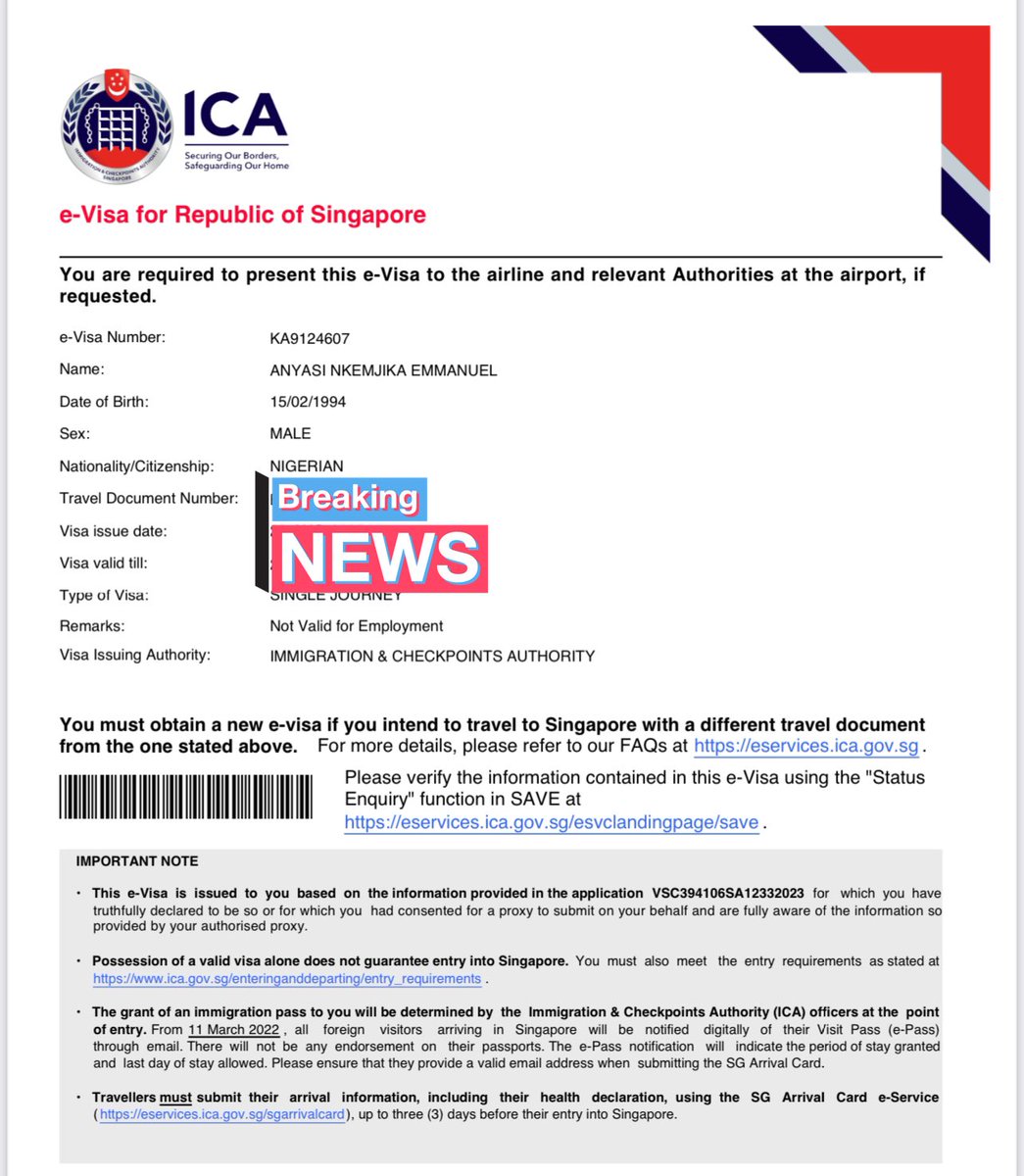 Got my Singapore Visa and ready for Token 2049. Hope to see the whole crypto  community there come September.