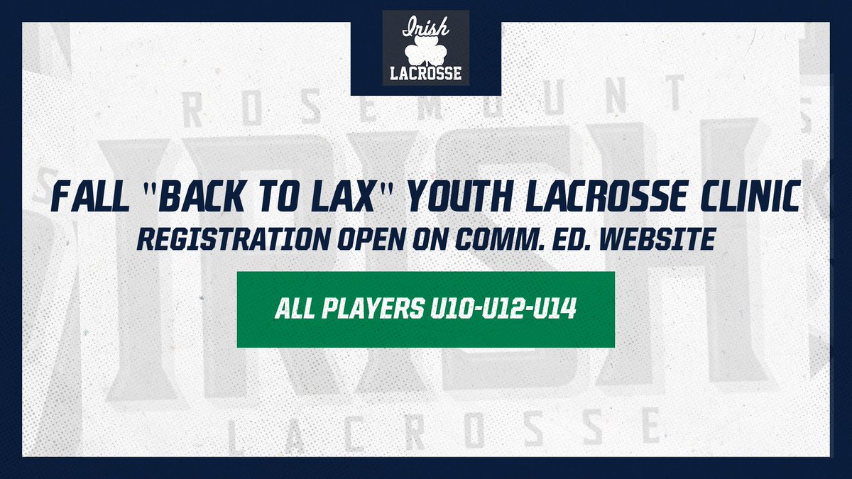 Just a little over two weeks until we begin our Fall "Back to Lax" boys youth lacrosse clinic.

Open to all U10-U12-U14 players from all associations and ability levels. Players are grouped by age and ability. So new players can join too!

Register at tce.me/iqLqIp