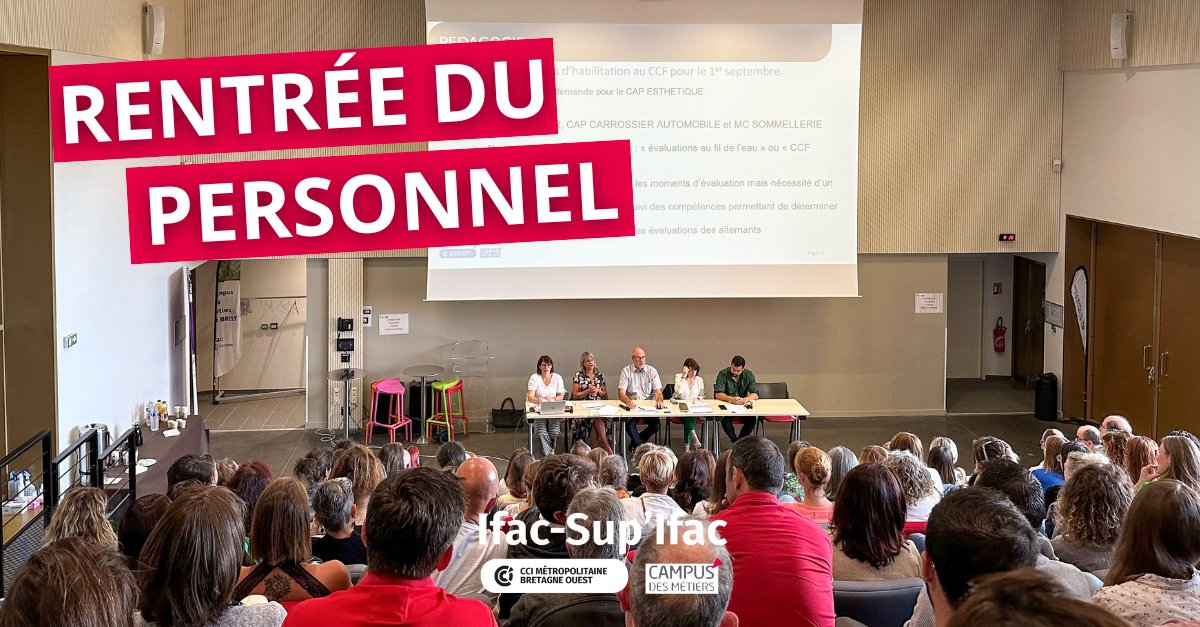 Ce matin, toutes nos équipes faisaient leur #rentrée pour évoquer entres autres : les effectifs apprentis, les nouvelles formations et nouveaux référentiels, les taux de réussite aux derniers examens et les futurs #projets de l'Ifac. Le tout dans la bonne humeur ! ☕🥐