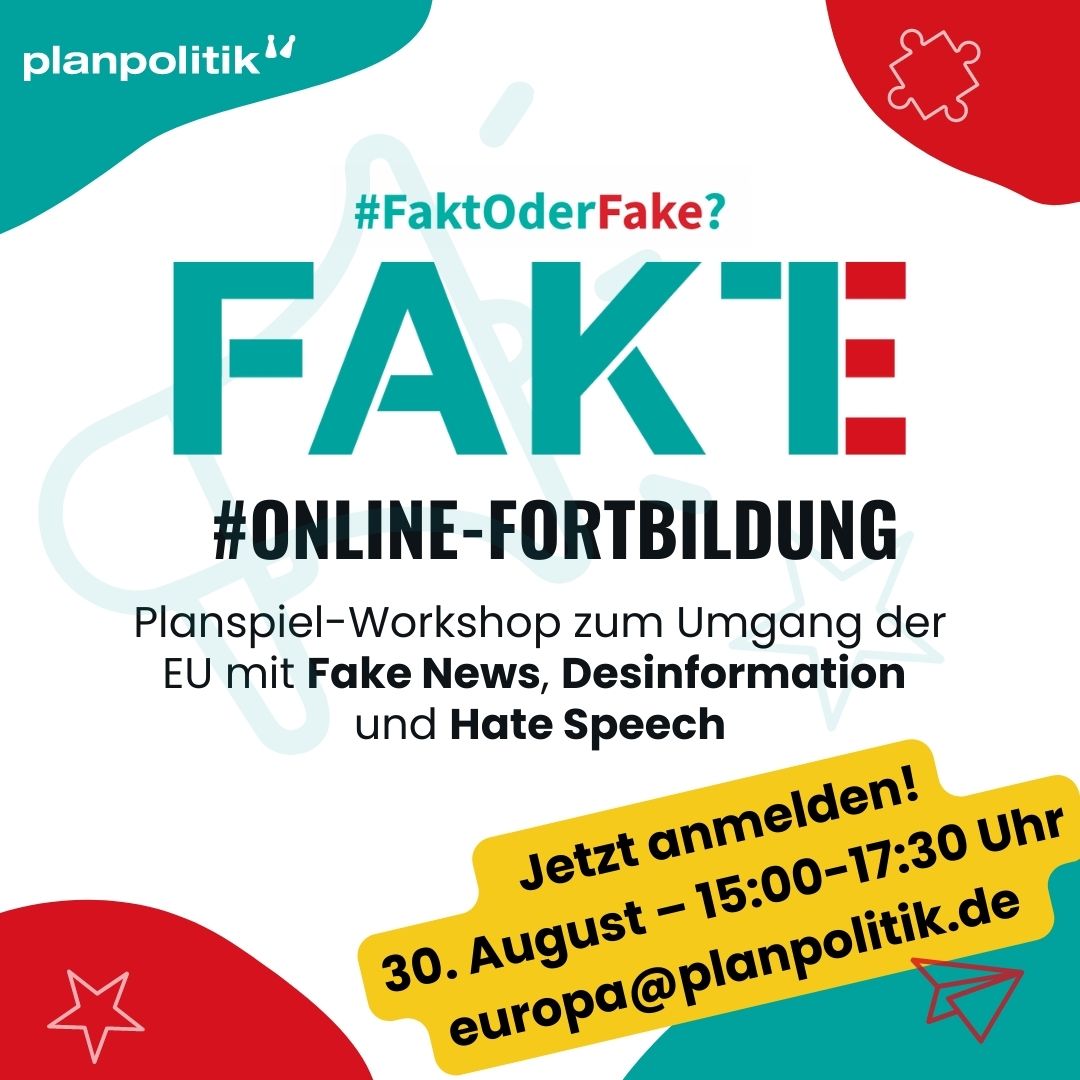EUinDE's tweet image. “#FaktoderFake?" Das ist hier die Frage. Wir setzen uns dafür ein, dass User:innen selbst mit dem Thema umgehen können und möchten Lehrkräften unsere neuen Module vorstellen:🗓 Mi, 30.8. |🕒15 Uhr |📌Online👉germany.representation.ec.europa.eu/fortbildungen-…
#twlz #twitterlehrerzimmer #Lehrerfortbildung