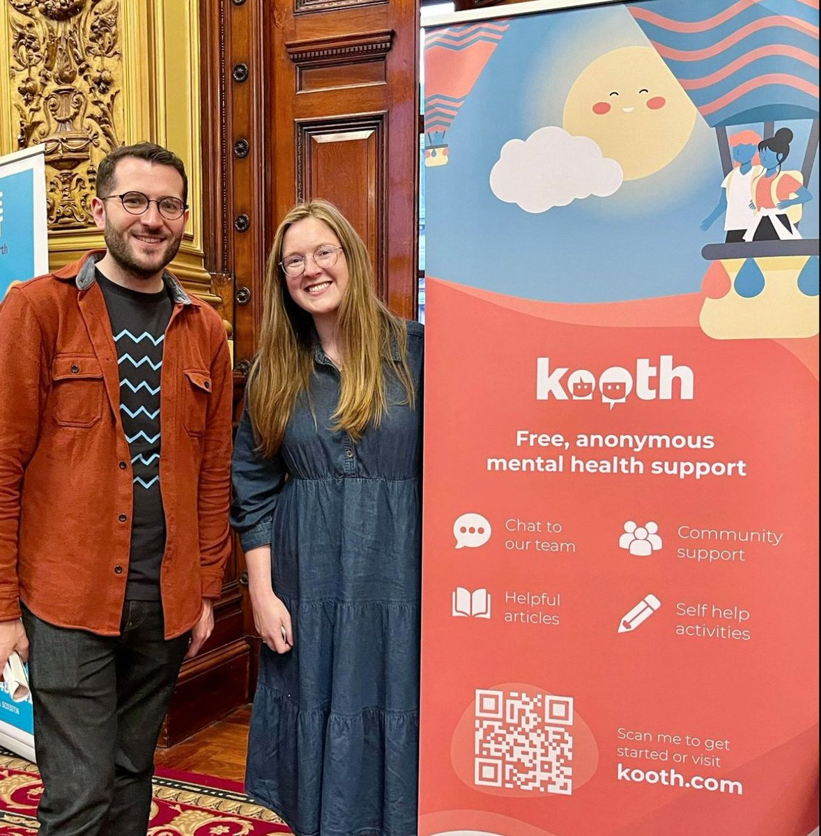 Fab to be back at the City Chambers this week showcasing <a href="/kooth_plc/">Kooth Digital Health</a> at #TheFamilyWellbeingHub
We were one of many services there sharing the support we have on offer for Glasgow families. 
Thankyou if you came over for a chat &amp; thankyou <a href="/GCParentsGroup/">Glasgow City Parents Group (GCPG)</a> for hosting a great event!
