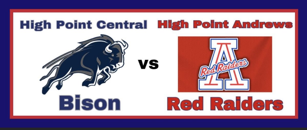 High Point Central Football (@hpcbisonfball) on Twitter photo It's RIVALRY DAY!!! Come out and support your High Point Central Bison as we take on the TW Andrews Red Raiders at Simeon Stadium!! Kickoff is at 7pm!! Be There!!! #BisonPride #BelieveInTheBison 🦬 🦬
<a href="/coach_doak/">coach Chuck Doak</a> <a href="/hettenm/">Mike Hettenbach</a> <a href="/MikeCook0811/">Mike Cook</a> It's RIVALRY DAY!!! Come out and support your High Point Central Bison as we take on the TW Andrews Red Raiders at Simeon Stadium!! Kickoff is at 7pm!! Be There!!! #BisonPride #BelieveInTheBison 🦬 🦬
<a href="/coach_doak/">coach Chuck Doak</a> <a href="/hettenm/">Mike Hettenbach</a> <a href="/MikeCook0811/">Mike Cook</a>