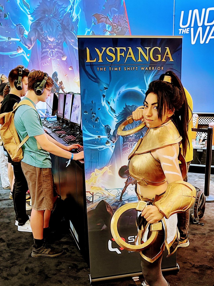 SandDoorStudio's tweet photo. If you are at @gamescom this week, make sure to stop by our booth in Hall 6.1 and play Lysfanga and say "Hi!" to Imë! 🔥 https://t.co/b2IhQ21bFN