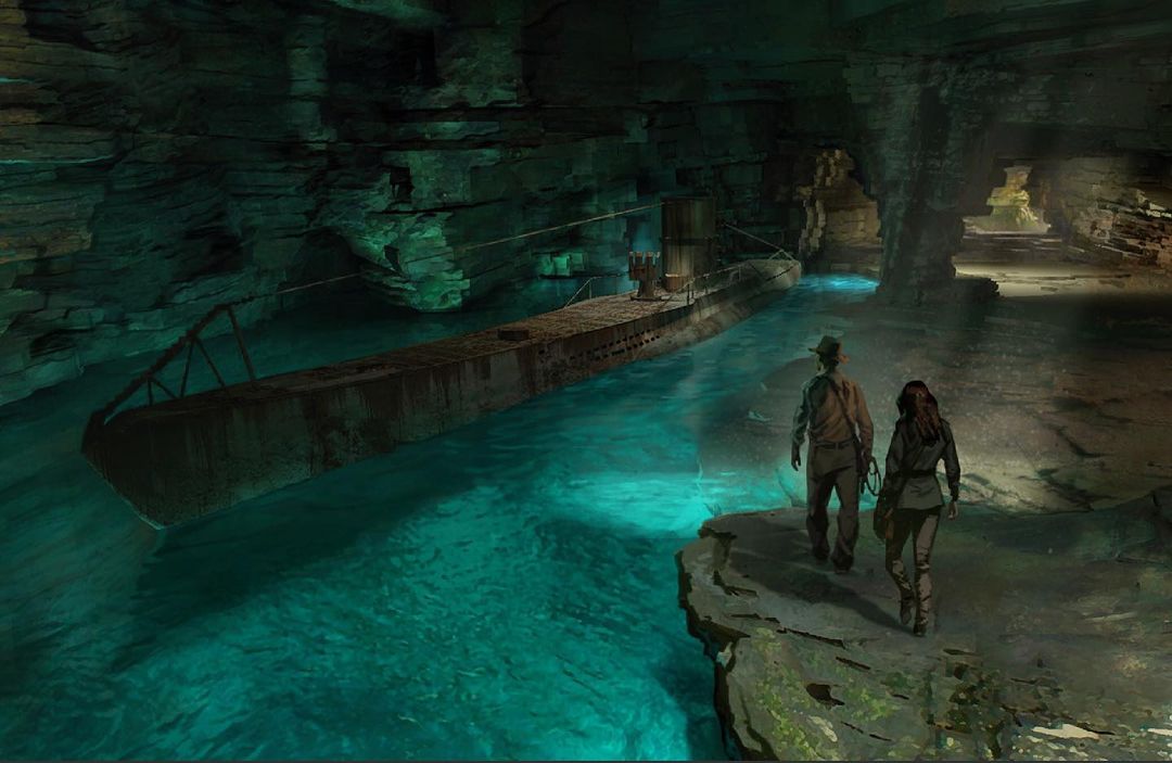 Indiana Jones and the Dial of Destiny concept art by Adam Brockbank