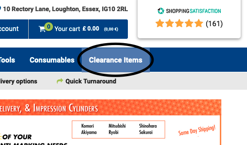 Printerpat's tweet photo. Did you know searches on our website don't check our clearance list! Don't forget to do a search on that list as well as you may find what you're looking for! https://t.co/9rdcyff4jN