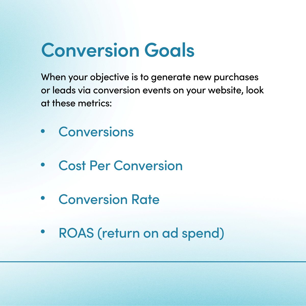 LEAP_AMP's tweet photo. It can be daunting to create your own checklist, so we suggest dividing your goals into smaller categories, including:
➡️ Awareness Goals
➡️ Conversion Goals
➡️ Branding Goals https://t.co/D8KUph80Gx
