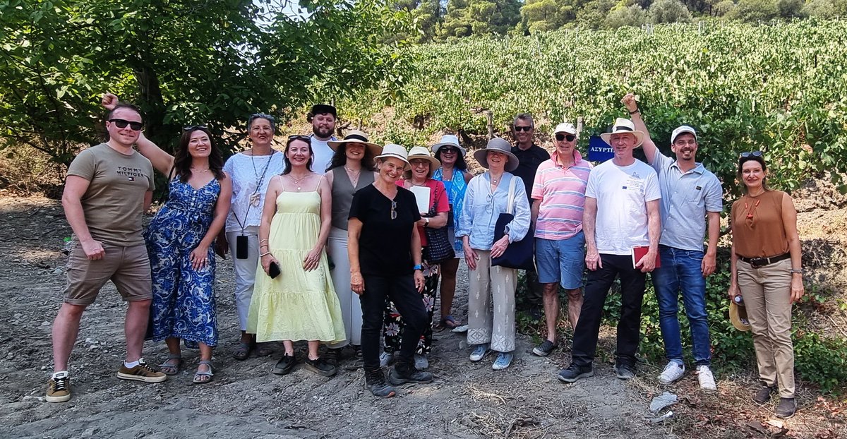 DPortoCarras's tweet image. Nice to receive a special delegation 
of  Association of Wine Educators @AssocWineEd members  
in our premises studing on our PDO Slopes of Meliton and PGI Sithonia vineyards and wines.
@VisitHalkidiki @VisitGreecegr @WSETglobal