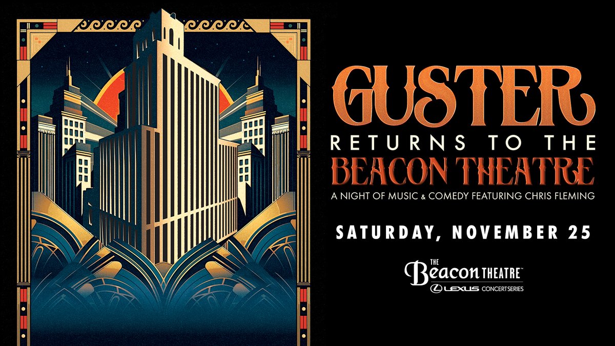 Get tickets NOW to see Guster with special guest Chris Fleming at the Beacon on Sat, Nov 25! 🎟: go.beacontheatre.com/Guster
