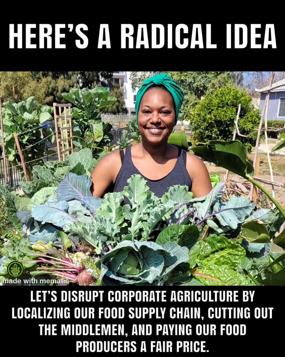 🌱 A radical shift: localizing our food chain, cutting out middlemen, and empowering food producers. Let’s embrace a future of sustainable, fair food systems. 🌍 #FoodRevolution #SustainableLiving #FeedTheSoilHarvestTheFuture #DemeterEarth