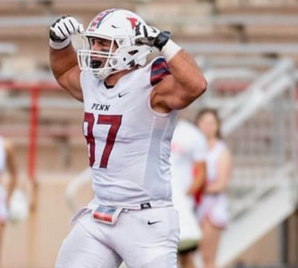 CommackSchools's tweet photo. Congratulations to CHS Alum Joey Slackman (Class of 2019) - voted by his teammates as one of the captains of the University of Pennsylvania football team for the 2023 season! #CommackProud #Classof2019 #Football #CommackSchools @pennfootball https://t.co/Rj8T3fOpKs https://t.co/LppjqLIbPy