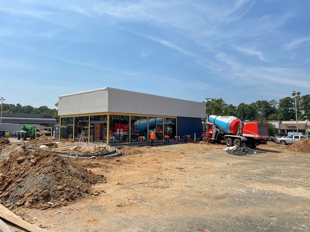 We know that guac is extra, and we're extra-excited to see the progress of this Chipotle at our Pleasant Hill Point shopping center in Lawrenceville, Georgia. Did you spot the "Chipotlane" service window? #realestatedevelopers #shoppingcenters #chipotle  #chipotlane
