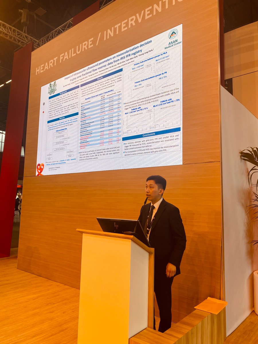 ARita_FPereira's tweet image. #ESCCongress 2023

Interesting results reinforcing the use of intracoronary imaging in various clinical settings
✔️ Residual myocardial ischemia after PCI: IVUS vs FFR
✔️ IVUS on revascularization decision in grey zone FFR
✔️ IVUS of complex lesions 

#ESCAbstract #ESCYoung
