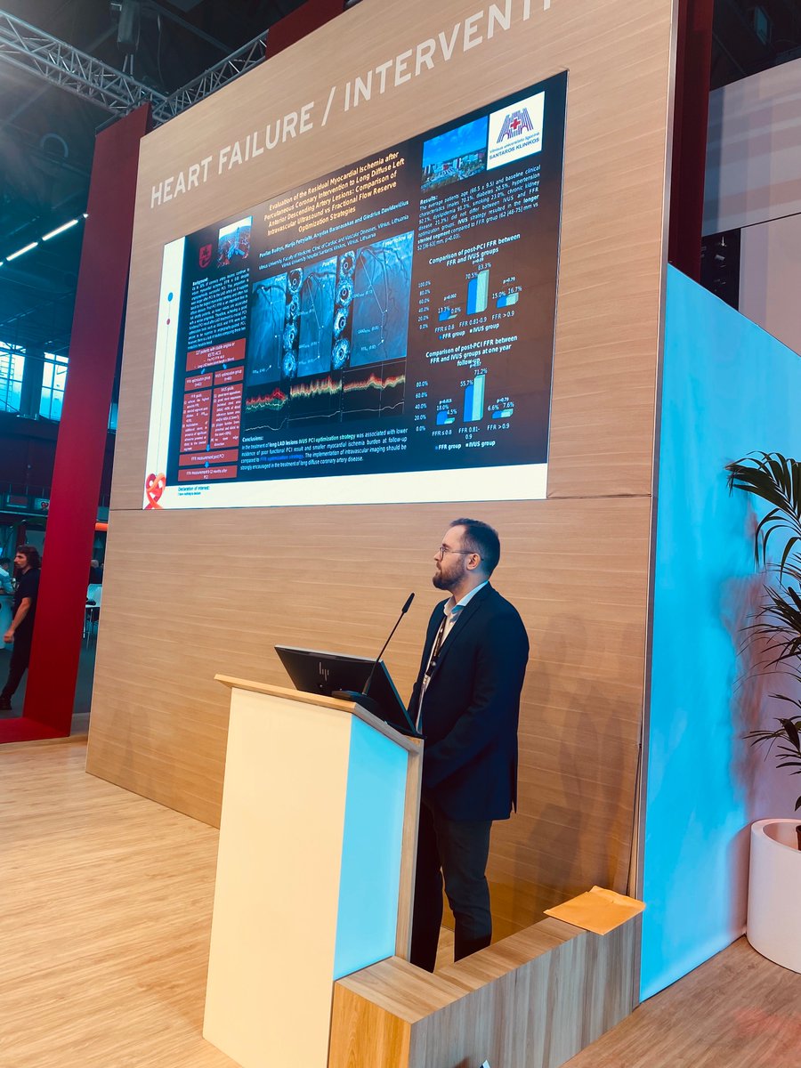 ARita_FPereira's tweet image. #ESCCongress 2023

Interesting results reinforcing the use of intracoronary imaging in various clinical settings
✔️ Residual myocardial ischemia after PCI: IVUS vs FFR
✔️ IVUS on revascularization decision in grey zone FFR
✔️ IVUS of complex lesions 

#ESCAbstract #ESCYoung