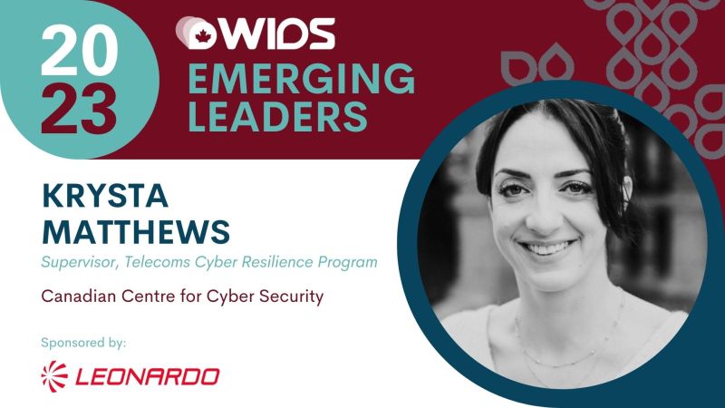 #WIDSEmergingLeader Krysta Matthews from Canadian Centre for Cyber Security always strives to give the best. Her ability to think strategically and understand how to operationalize the CSE vision and mission are exceptional. As a leader, Krysta fosters strong, inclusive teams.