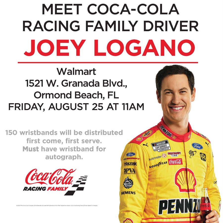 See you soon! 

<a href="/CocaColaRacing/">Coca-Cola Racing</a> #CokePartner #CokeZeroSugar400