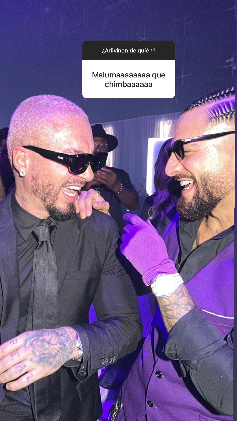 J Balvin Charts on X J Balvin estuvo presente ayer en el lanzamiento del nuevo album de Maluma. Gafas Negras aun no esta disponible en Spotify. https t q7UyEyrzmE X