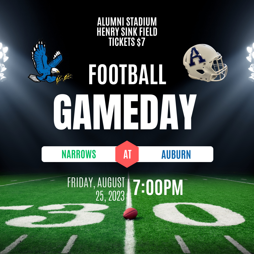 It’s game day! We look forward to seeing everyone tonight for the first football game of the year.