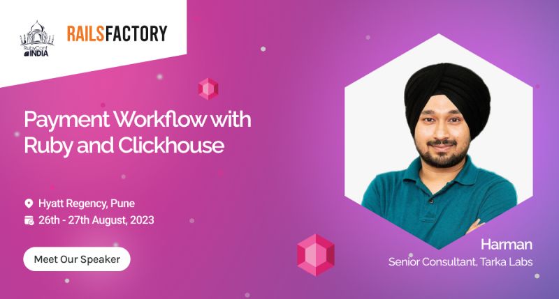 railsfactory's tweet image. Discover art of optimizing tasks with idempotent Sidekiq workers, harnessing the power of Clickhouse data via S3 connectors and Ruby ODBC, and creating robust reporting APIs.  

Meet us on August 26-27 to elevate your #Ruby game.   

#RailsFactoryAtRubyConfIndia #rubyrangers