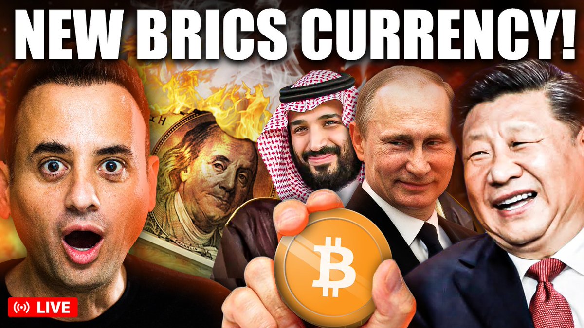 crypto_banter's tweet photo. BRICS are making serious moves to wreck the dollar! 

They are officially no longer using the dollar for trade... What could this mean for crypto?

WATCH IT LIVE NOW!

https://t.co/cPoClYM2iK https://t.co/SLpZtGN7Fg