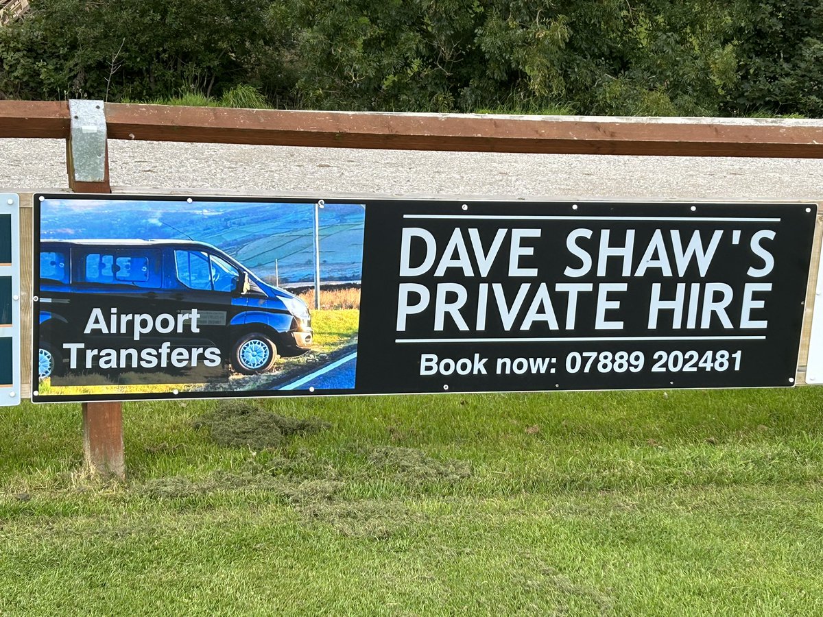HepworthUnited's tweet photo. More sponsorship boards going up at far lane.  A big thank you to the brilliant new and existing businesses who have kindly supported us for the upcoming season @utley_ltd @E3Recruitment. https://t.co/qEM3I8fN8J