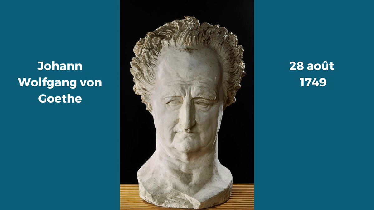Histoire_image's tweet photo. Le poète et romancier allemand Goethe est né #CeJourla #28août #1749. Il est considéré comme le père du romantisme allemand. #DaviddAngers sculpte ce buste colossale vers 1829 en se rendant à #Weimar, lieu de résidence de Goethe.
https://t.co/5gZcYQ2KWM @MuseeOrsay https://t.co/SLiq8eXmif
