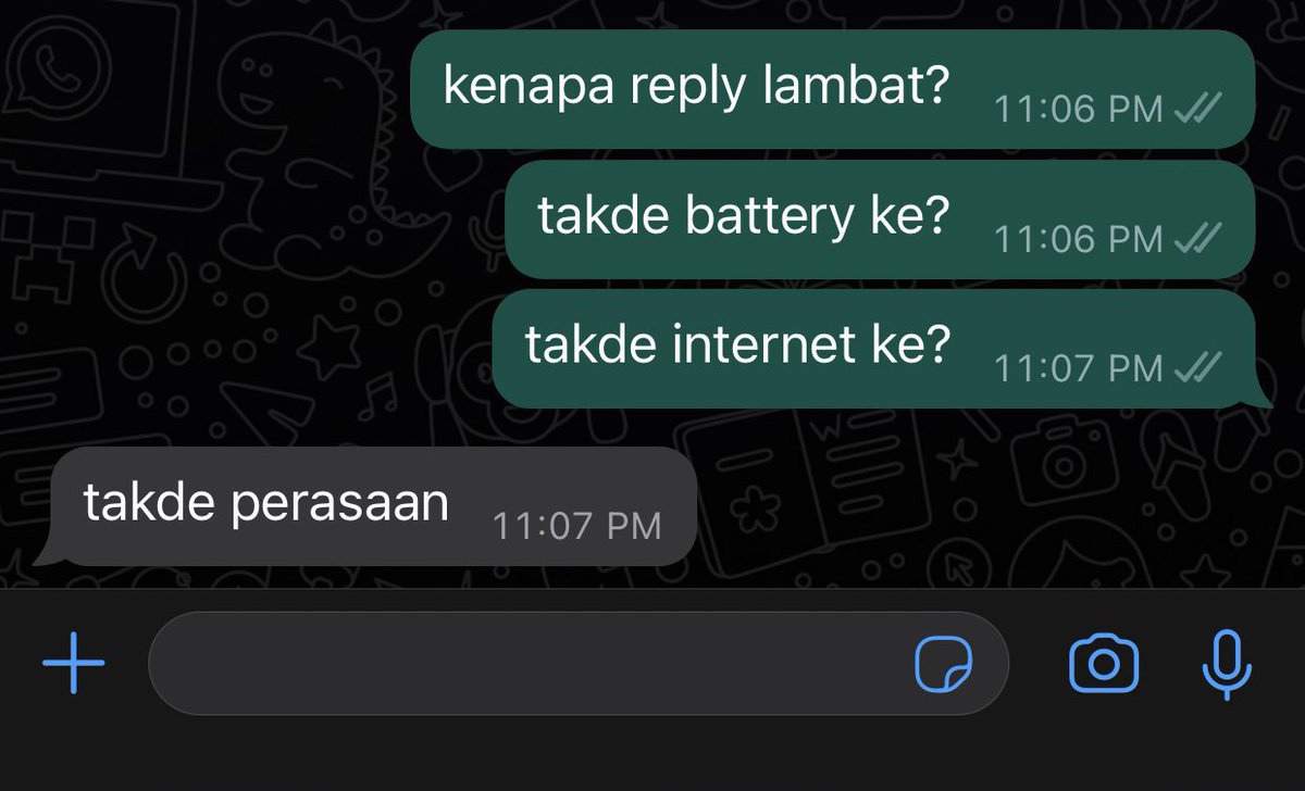 bckupacc99's tweet photo. "Takde perasaan" https://t.co/4qH7VwLWiQ