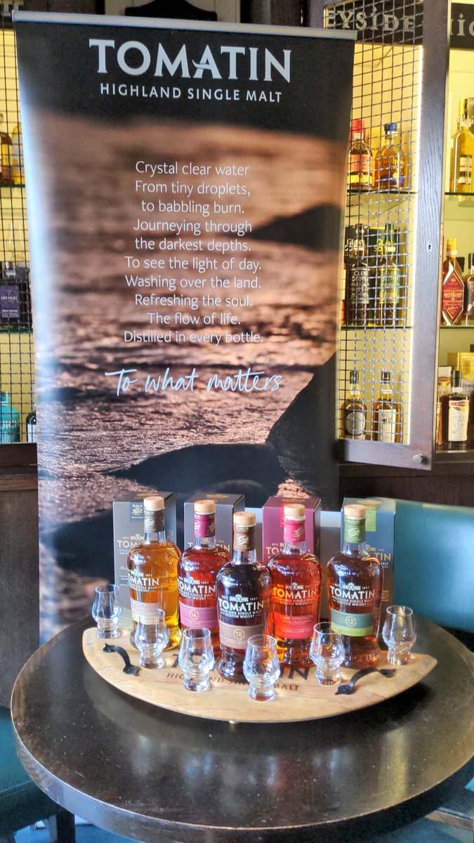Tomatin1897's tweet photo. Head on over to the @whiskirooms @whiskishop to chat with Keith about Tomatin's Highland single malts!🥃
#Tomatin #Whiskirooms #whiskishop #highland #whiskytasting #ediburgh https://t.co/r7BhMCnn0m