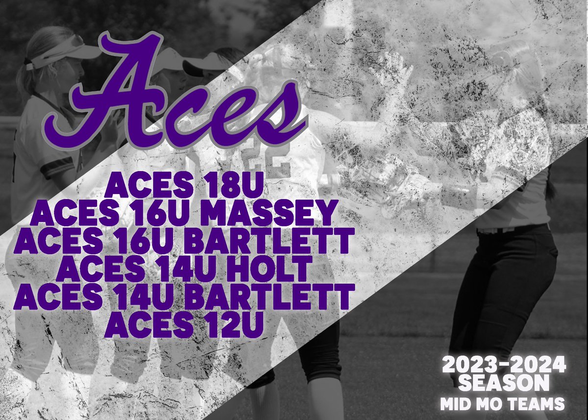 Aces_SoftballKC's tweet photo. Introducing our 2023-2024 teams! Really looking forward to the season. Emphasis on player development, competing and growing the game. 

Interested in the Aces and what we do, come check us out. https://t.co/SOBg6IYgap