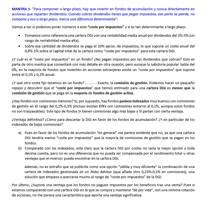 InvertDividend's tweet photo. La inversión en Dividendos Crecientes (DGI) tiene sus pegas, por supuesto, pero últimamente han surgido unos mantras que ha fuerza de ser repetidos "se han hecho reales".
1.- Una cartera DGI para componer a largo plazo no es fiscalmente atractiva, mejor fondos acumulación . .💤💤 https://t.co/IC85YQrTRv
