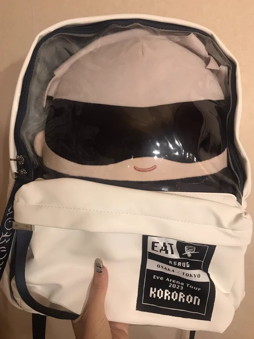 ねぇ。。。ちょっといぶくんのつあーぐっずの。。。バックパック。。。ふわ五big奥行きもジャストサイズなんだけど下にポーチ入るくらいのスペース空いてるからふわ以外もまだ入る強い 