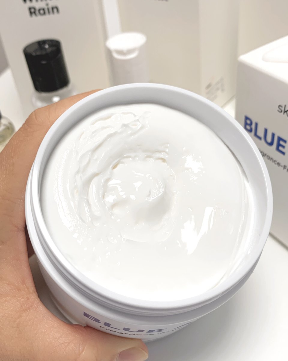 cupidrop's tweet photo. We're currently trying out a new brand, and this blue agave body butter is truly delightful. Its appearance is reminiscent of yogurt – quite satisfying! ☁️ https://t.co/G9icvyqZZ9