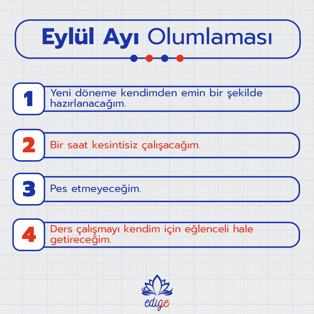 edigeegitim's tweet image. Olumlamaları ders çalışma rutininde ve günlük hayatında kullanarak, pozitif bir zihin durumu geliştirebilirsin.

Olumlu düşüncelerle çalışmak daha etkili bir öğrenme deneyimi yaşamanı destekleyebilir.

#DersÇalışmaMotivasyonu #Edige #Eylül